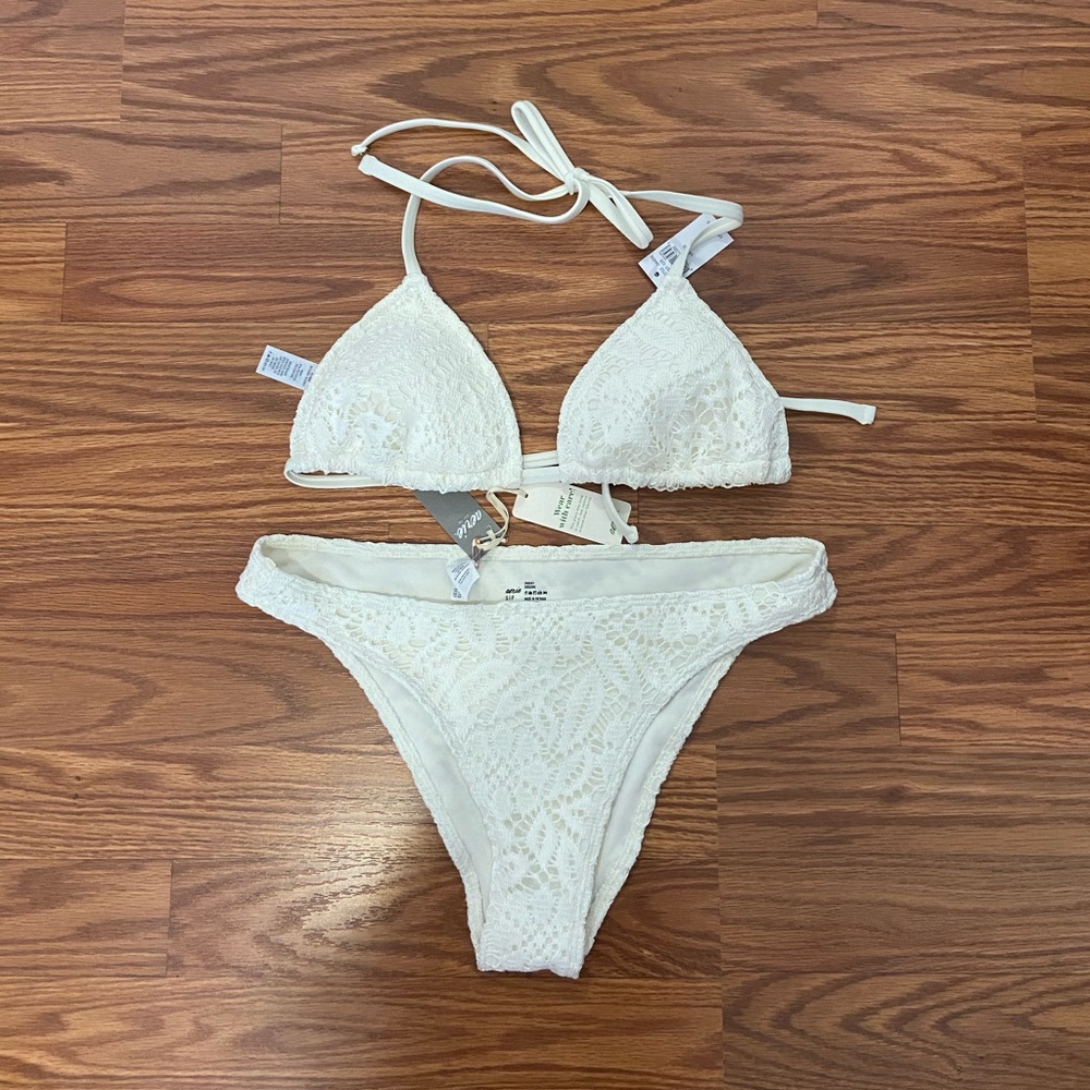 Aerie Crochet Triangle Bikini Set
